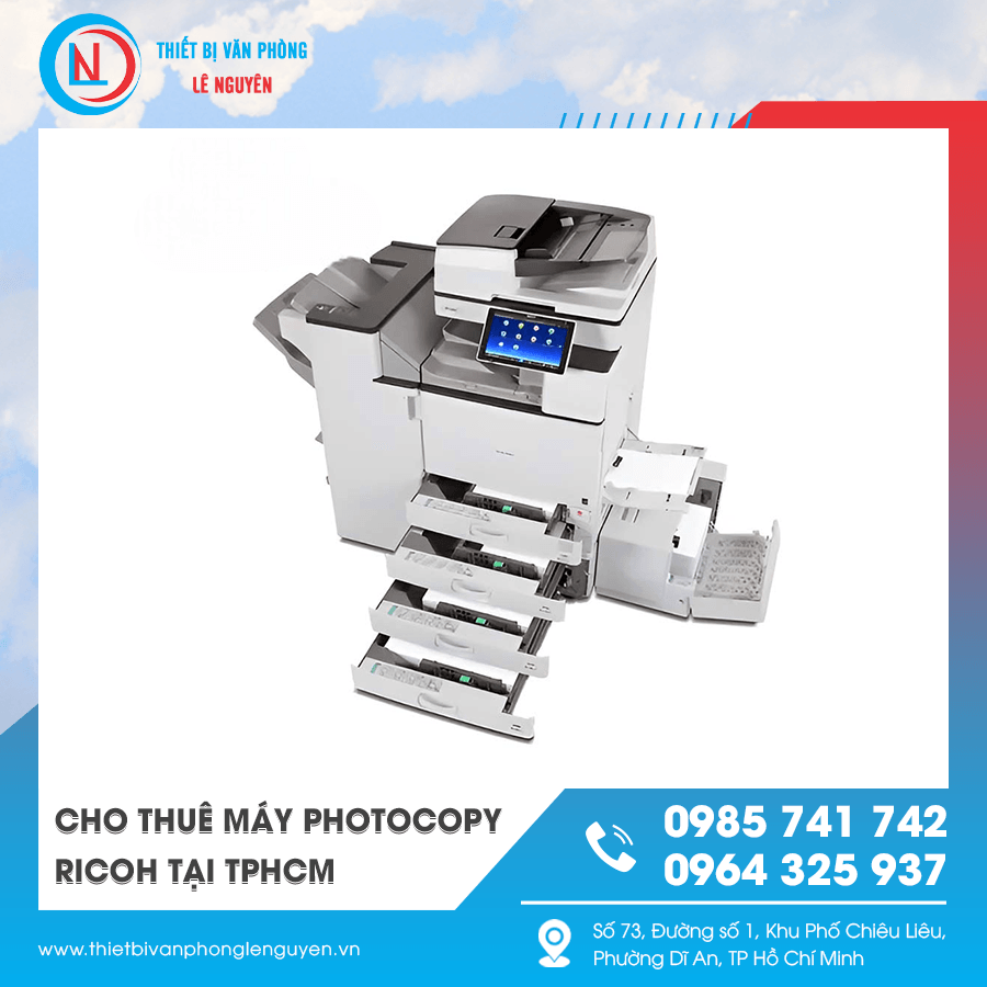 Máy photocopy Ricoh cho thuê tại TPHCM in rõ nét Máy photocopy Ricoh cho thuê tại TPHCM in rõ nét